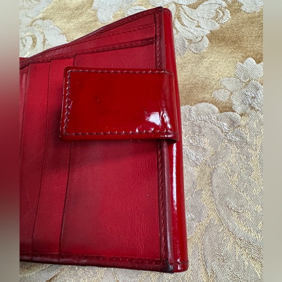 Authentic Gucci wallet Red Patent Leather 90s Vintage - Picture 10 of 13